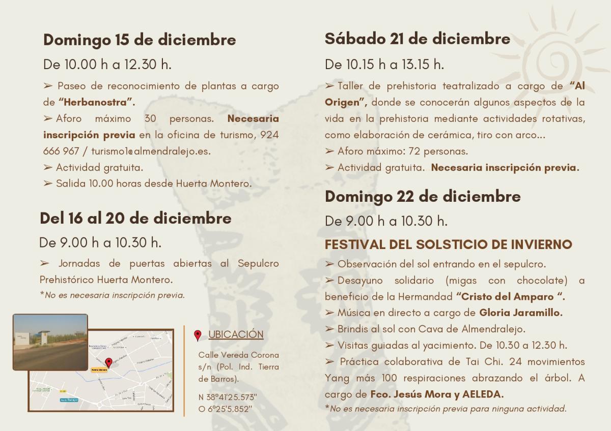 El Festival del Solsticio de Invierno en Huerta Montero cuenta con actividades de música, desayuno y brindis al sol con cava